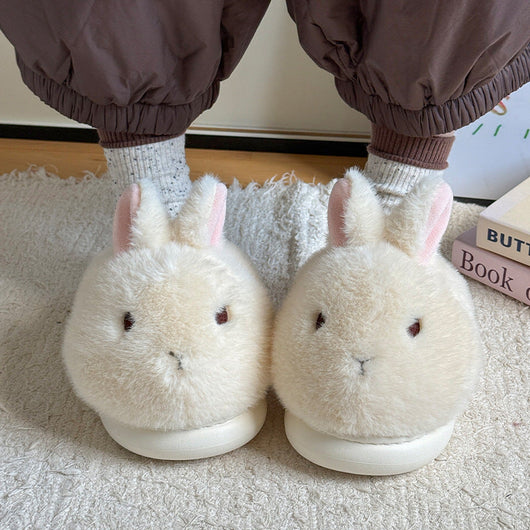 Cute Plush Rabbit Bunny Slippers