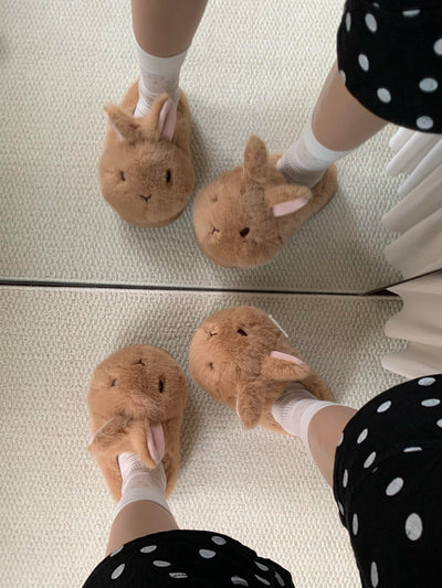 Cute Plush Rabbit Bunny Slippers