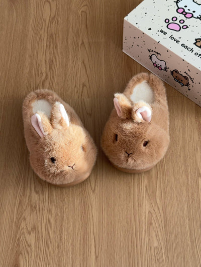 Cute Plush Rabbit Bunny Slippers