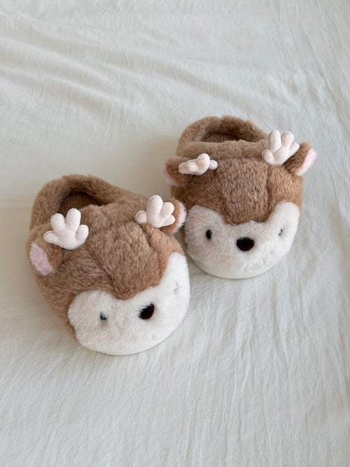 Reindeer Fuzzy Slippers Non-slip Slippers