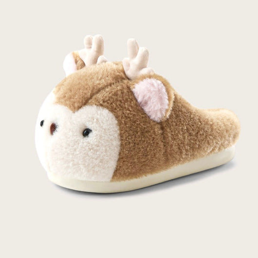 Reindeer Fuzzy Slippers Non-slip Slippers