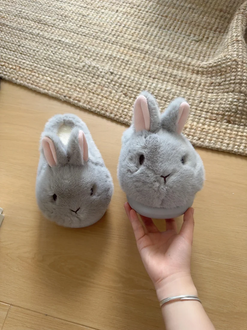 Cute Plush Rabbit Bunny Slippers